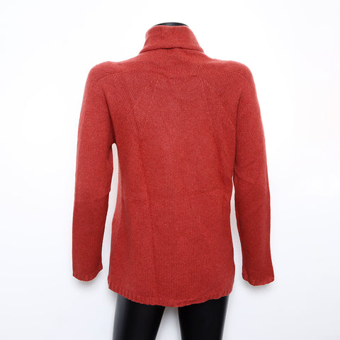Chanel CHANEL 38 00A Cashmere Sweater Red WS8273