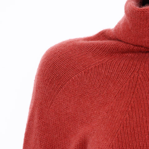 Chanel CHANEL 38 00A Cashmere Sweater Red WS8273