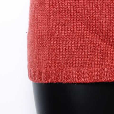 Chanel CHANEL 38 00A Cashmere Sweater Red WS8273