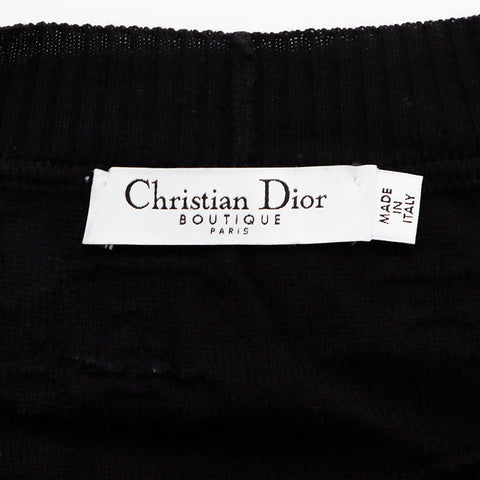 クリスチャンディオール Christian Dior サイズ:40 トロッター ワンピース ブラック WS8299