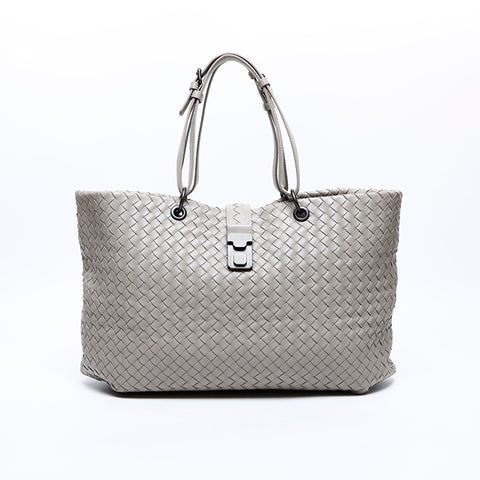 ボッテガヴェネタ BOTTEGAVENETA イントレチャート トートバッグ グレー WS8313