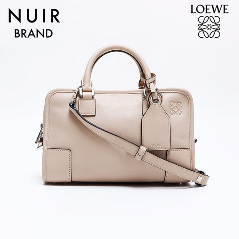 Loewe Amazona 23 2Way皮革手袋米色WS8325