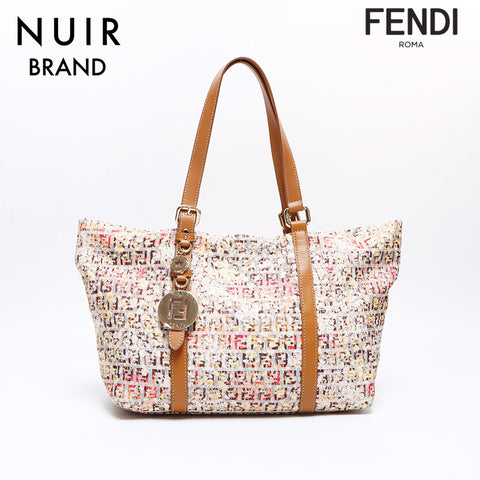 Fendi Flower Canvas Zucchino肩带多色WS8327