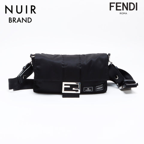 Fendi Porter Mamma Bucket Nylon肩带黑色WS8336