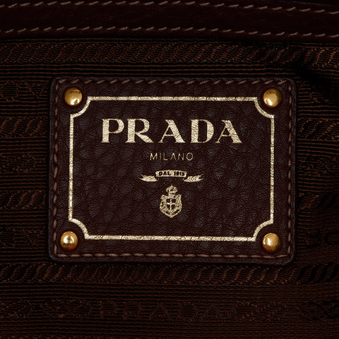 プラダ PRADA 2way ナイロン ショルダーバッグ ブラウン WS8344