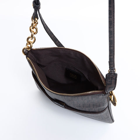 Fendi Zucchino PVC肩带棕色WS8346