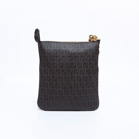 Fendi Zucchino PVC肩带棕色WS8346