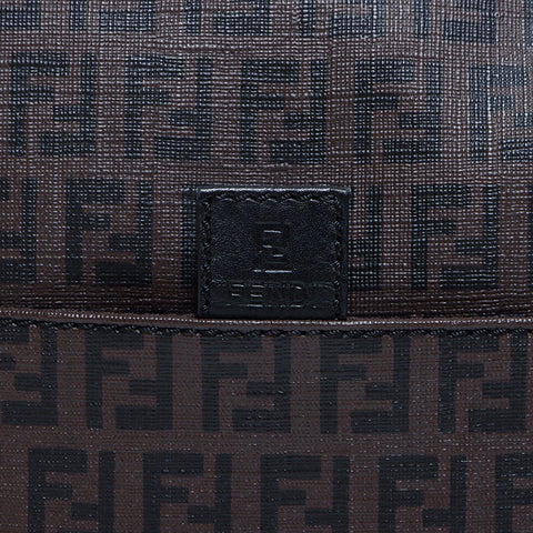 Fendi Zucchino PVC肩带棕色WS8346