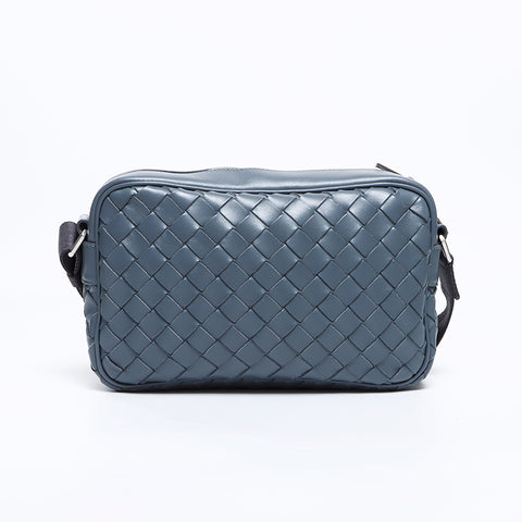 ボッテガヴェネタ BOTTEGAVENETA イントレチャート バイカラー ショルダーバッグ グレー WS8354