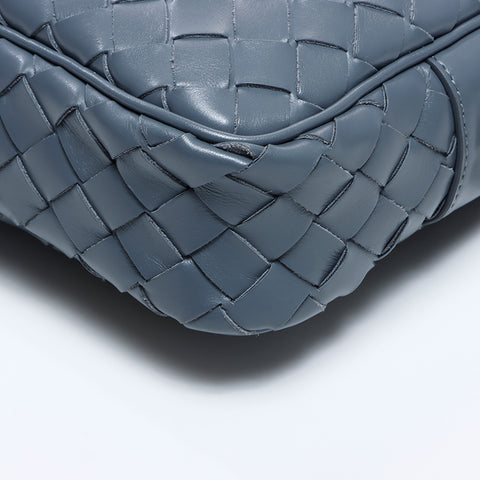 ボッテガヴェネタ BOTTEGAVENETA イントレチャート バイカラー ショルダーバッグ グレー WS8354