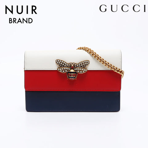 グッチ GUCCI クイーン マーガレット ビー チェーン ウォレット 蜂 ショルダーバッグ マルチカラー WS8362 – NUIR VINTAGE