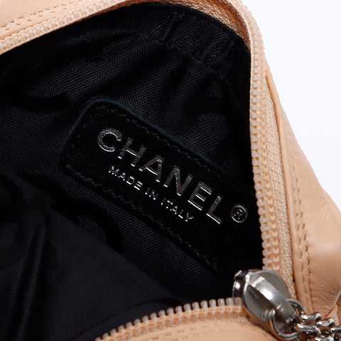 Chanel Chanel n ° 9 Bag d'épaule Cambon Ligne Beige WS8377