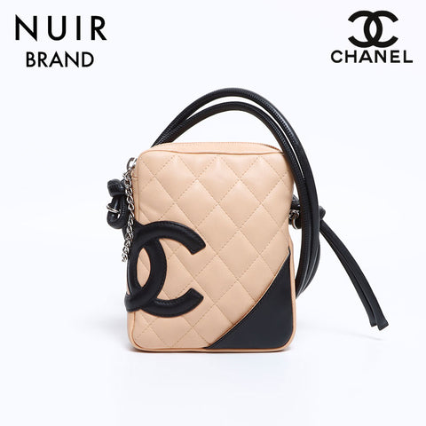 Chanel Chanel n ° 9 Bag d'épaule Cambon Ligne Beige WS8377