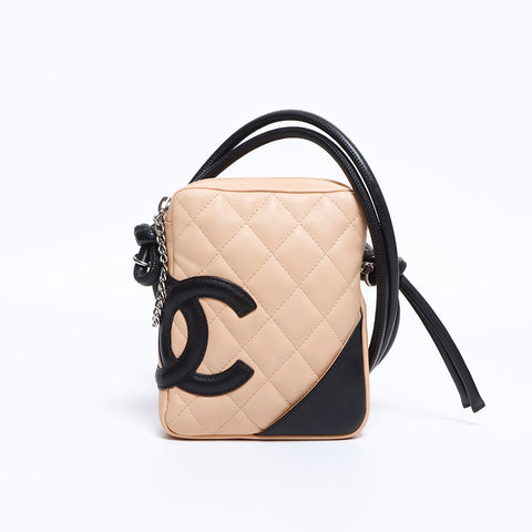 CHANEL No. 9 Cambon Line Shoulder Bag beige WS8377