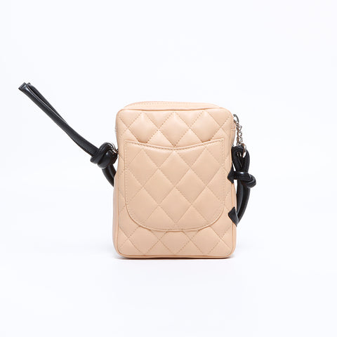 Chanel Chanel n ° 9 Bag d'épaule Cambon Ligne Beige WS8377