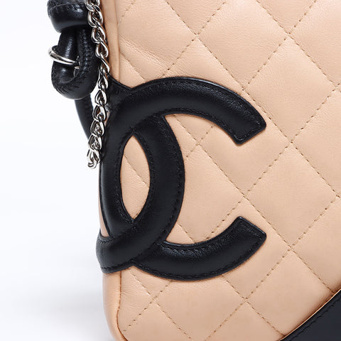 Chanel Chanel n ° 9 Bag d'épaule Cambon Ligne Beige WS8377