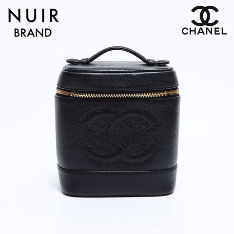 香奈儿香奈儿(Chanel Chanel)第4个鱼子酱皮肤垂直洗手盆黑色WS8387