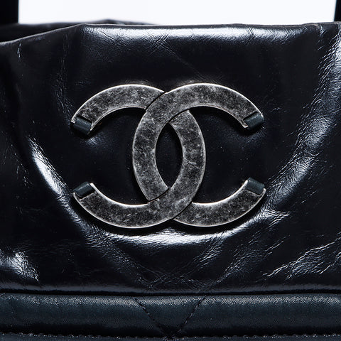 シャネル CHANEL 17番台 2way マトラッセ ショルダーバッグ ブラック WS8390