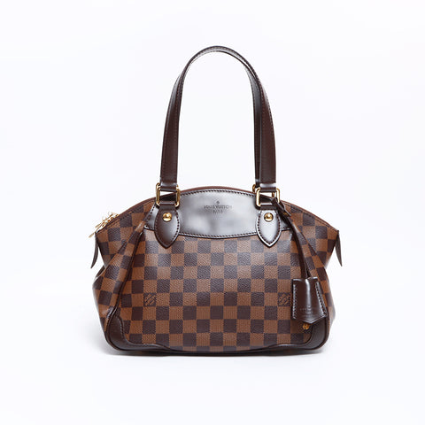 ルイ・ヴィトン LOUIS VUITTON DU1151 ダミエ ヴェローナ PM ハンドバッグ ブラウン WS8394