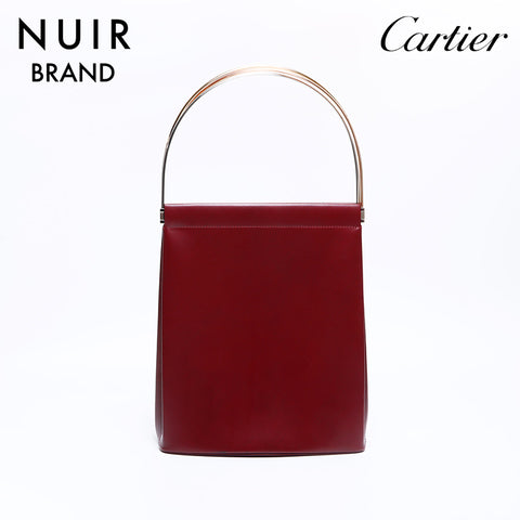 Cartier Trinity皮革手提包红色WS8402