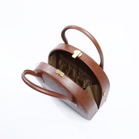 Fendi Leather 2way Epi手提包棕色WS8406