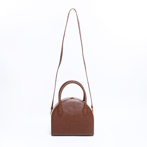 Fendi Leather 2way Epi手提包棕色WS8406