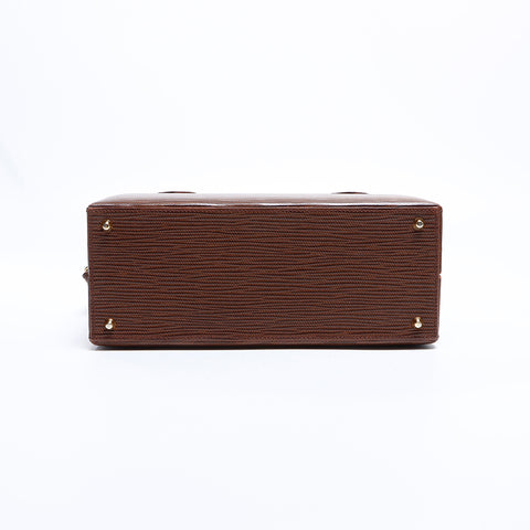 Fendi Leather 2way Epi手提包棕色WS8406