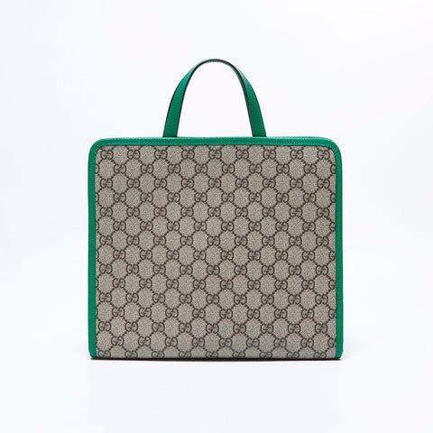 グッチ GUCCI GG スプリーム ハンドバッグ ベージュ WS8421