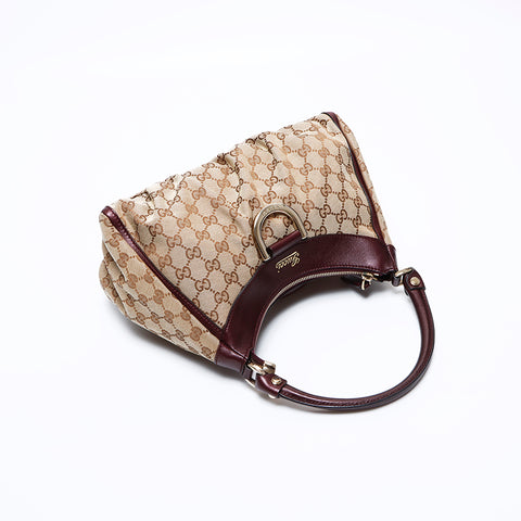 グッチ GUCCI GG キャンバス アビー ハンドバッグ ベージュ WS8424