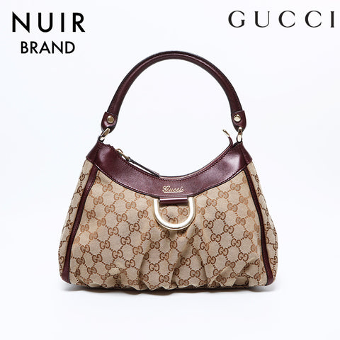 グッチ GUCCI GG キャンバス アビー ハンドバッグ ベージュ WS8424