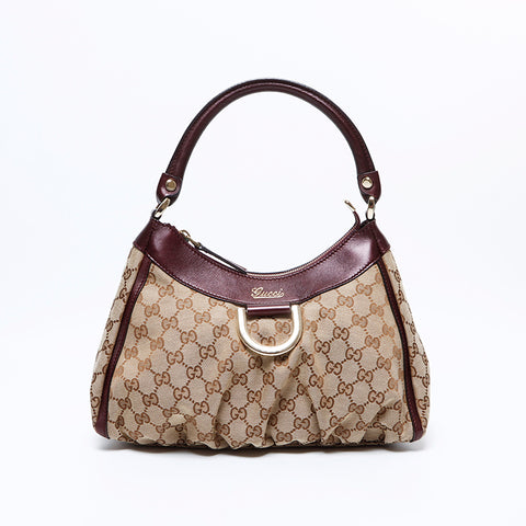 グッチ GUCCI GG キャンバス アビー ハンドバッグ ベージュ WS8424