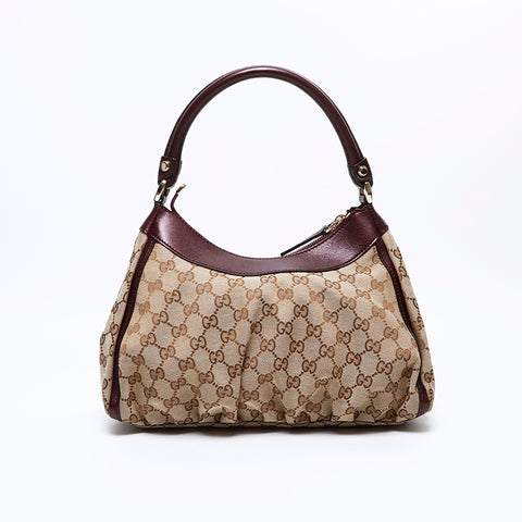 グッチ GUCCI GG キャンバス アビー ハンドバッグ ベージュ WS8424