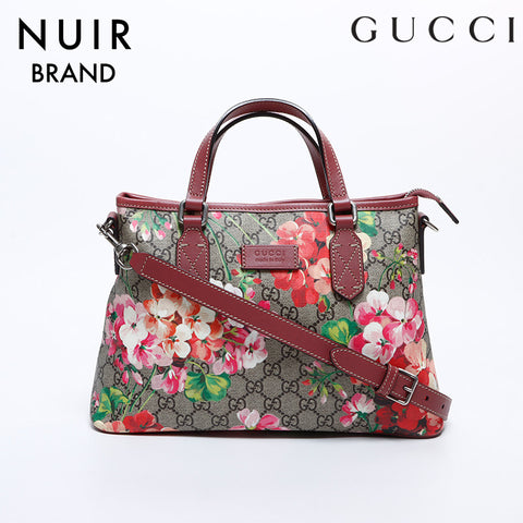 Gucci GG Bloom 2way肩带棕色粉红色WS8428