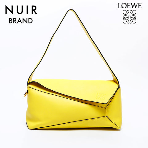 Loewe Puzzle Hobo肩带黄色WS8430