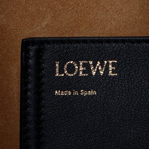 ロエベ LOEWE ペブルバケット レザー ショルダーバッグ ブラック WS8433