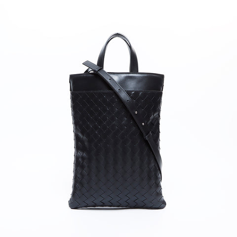 ボッテガヴェネタ BOTTEGAVENETA イントレチャート 2way  ショルダーバッグ ブラック WS8434