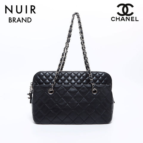 シャネル CHANEL 14番台 チェーン マトラッセ ショルダーバッグ ブラック WS8438