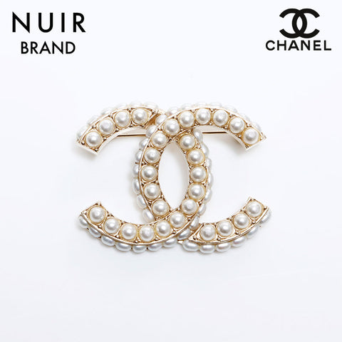 シャネル CHANEL ココマーク A15B パール ブローチ ゴールド WS8445 – NUIR VINTAGE