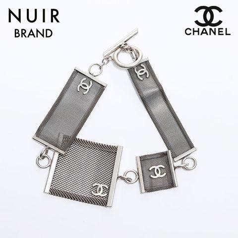 シャネル CHANEL 99A チョーカー ココマーク ネックレス シルバー WS8447