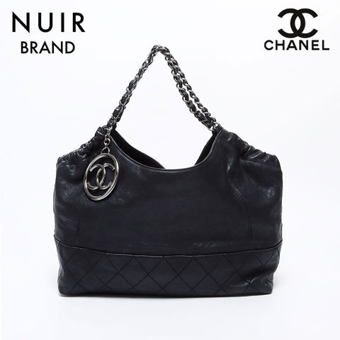 シャネル CHANEL キャビアスキン シルバー金具 チェーン 11番台 ショルダーバッグ ブラック WS8450