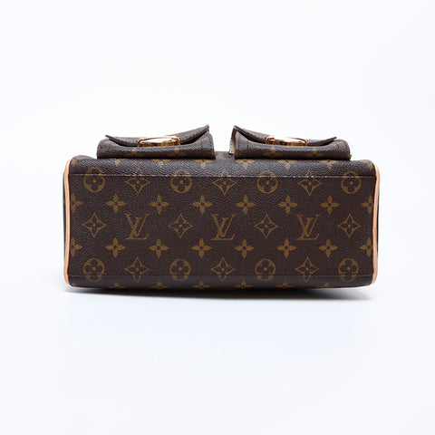 ルイ・ヴィトン LOUIS VUITTON VI0066 モノグラム マンハッタン ハンドバッグ ブラウン WS8455