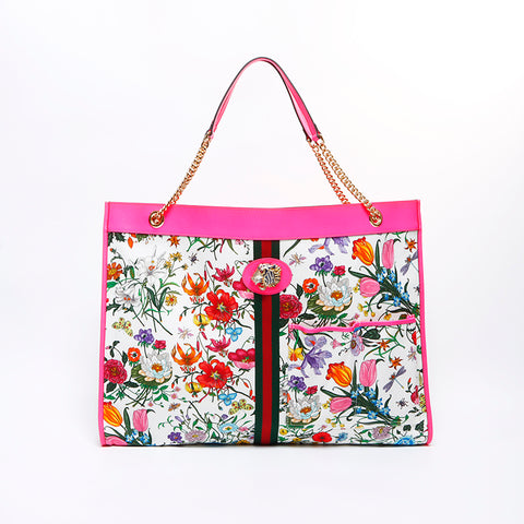 Gucci Floral Tote Bag Multicolor WS8466