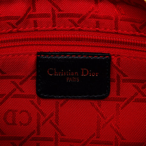 クリスチャンディオール Christian Dior ラムスキン レディーディオール　2way ハンドバッグ ブラック WS8471