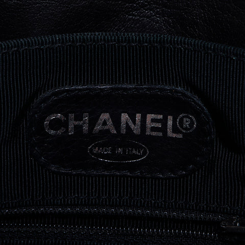 シャネル CHANEL 4番台 ココマーク ラムスキン チェーン シルバー金具 リュック・デイパック ブラック WS8475