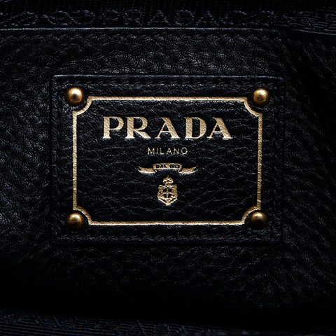 プラダ PRADA 2way レザー ハンドバッグ ブラック WS8483