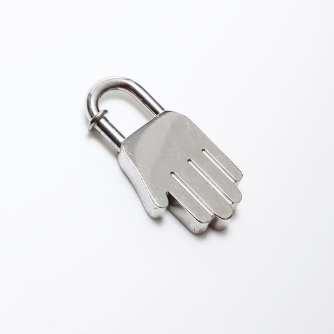 HERMES 2002 Cadena Hand Motif charm Silver WS8491
