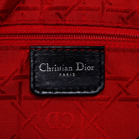 クリスチャンディオール Christian Dior レディーディオール レザー シルバー金具 2way ショルダーバッグ ブラック WS8494