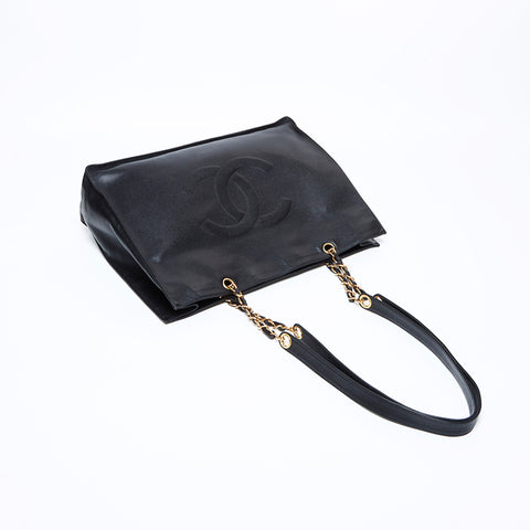 Chanel Coco Mark 1985-1993 Shoulder Bag Black WS8503