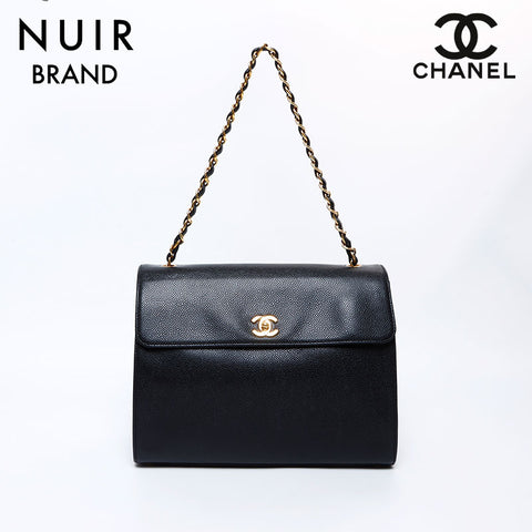 シャネル CHANEL 6番台 チェーン ショルダーバッグ ブラック WS8504