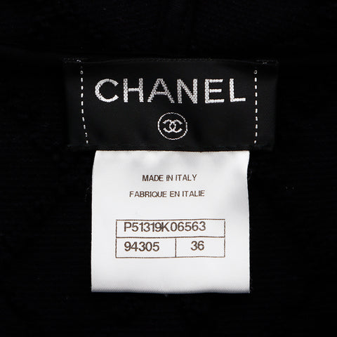 シャネル CHANEL Size:36 パイル ノースリーブ ワンピース ブラック WS8515